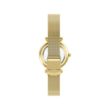 FOSSIL carlie mini women's watch gold stainless steel bracelet