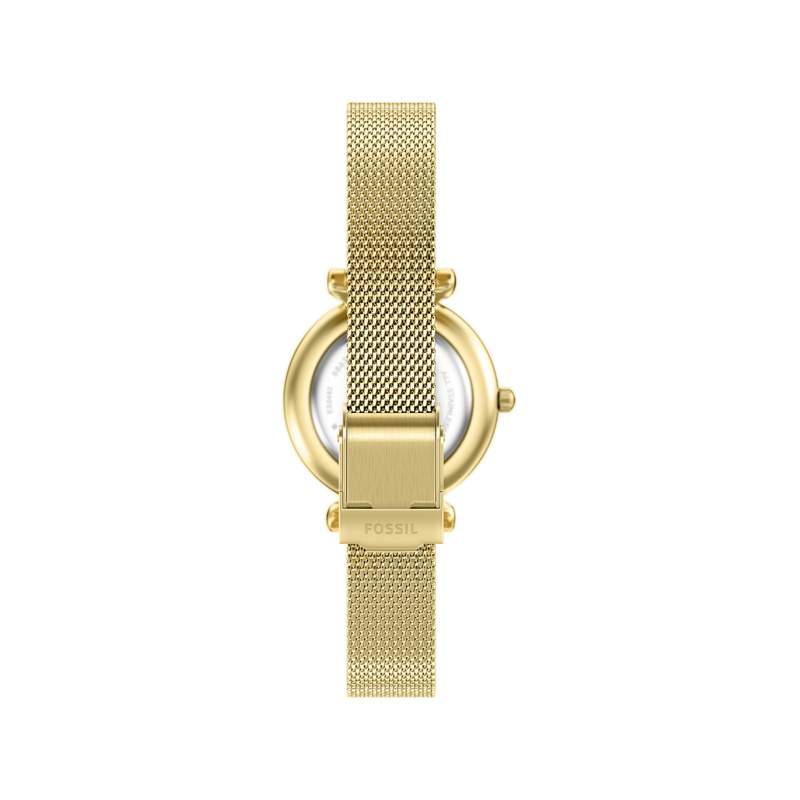 Montre FOSSIL carlie mini femme bracelet acier inoxydable doré - vue 3