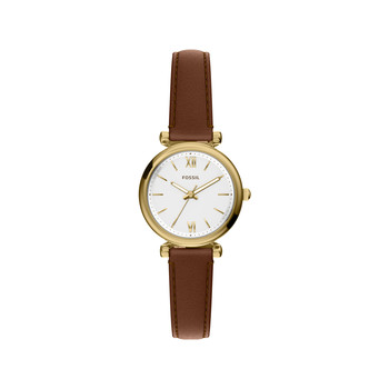Montre FOSSIL carlie mini femme bracelet cuir marron