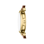 Montre FOSSIL carlie mini femme bracelet cuir marron - vue 2