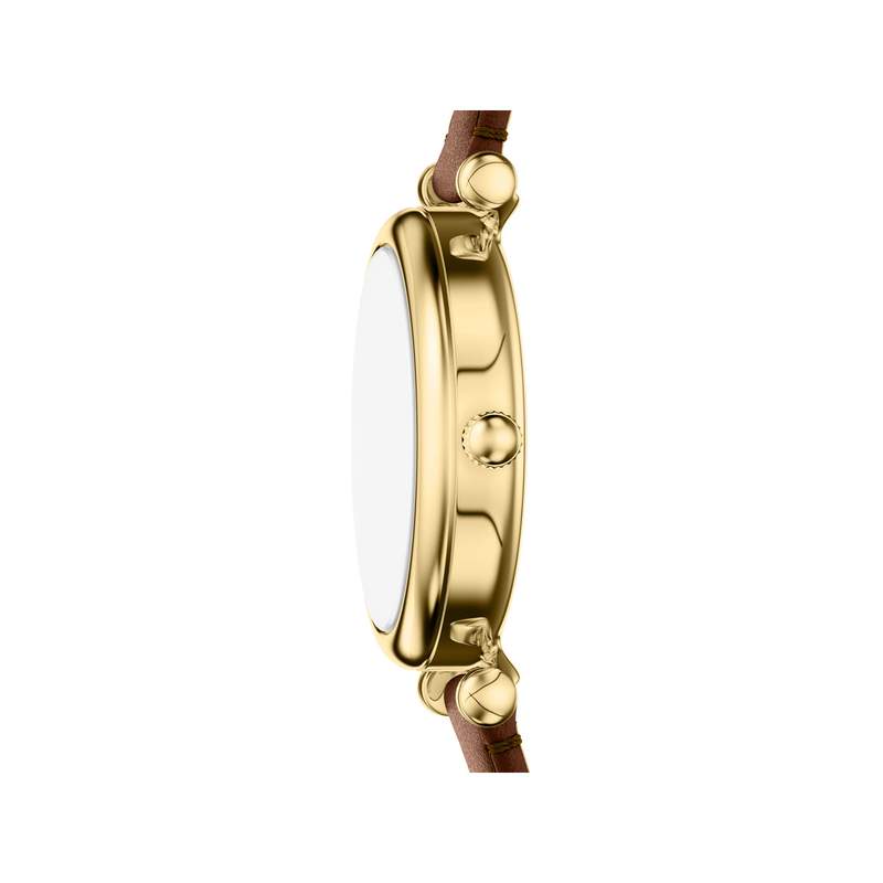 Montre FOSSIL carlie mini femme bracelet cuir marron - vue 2