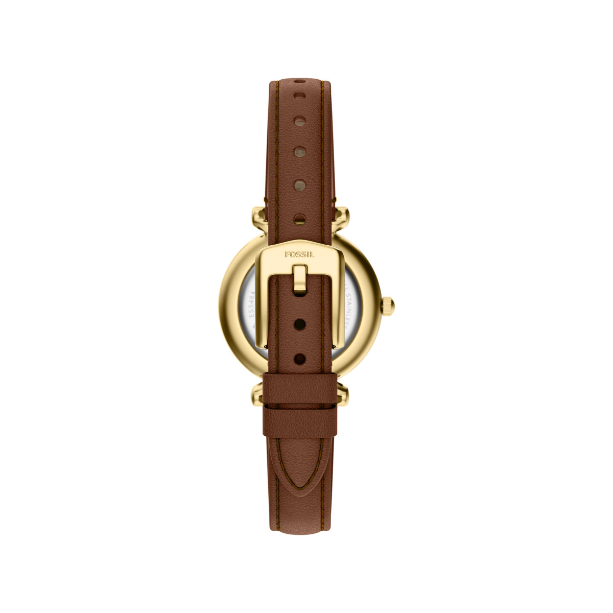Montre FOSSIL carlie mini femme bracelet cuir marron - vue 3