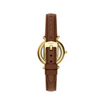 Montre FOSSIL carlie mini femme bracelet cuir marron - vue 3