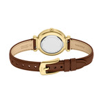 Montre FOSSIL carlie mini femme bracelet cuir marron - vue D3