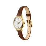 Montre FOSSIL carlie mini femme bracelet cuir marron - vue D5