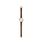 Montre FOSSIL carlie mini femme bracelet cuir marron - vue D6