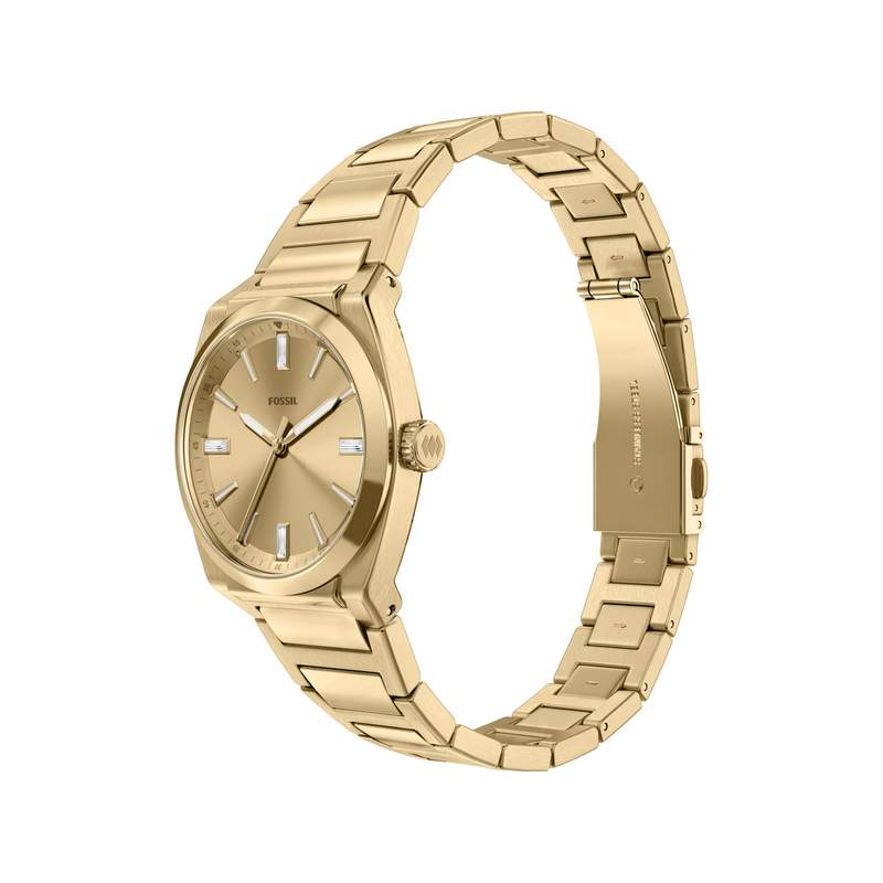 Montre FOSSIL everett femme bracelet acier inoxydable doré - vue D5