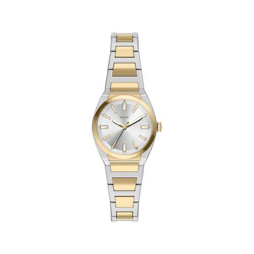 Montre FOSSIL everett femme bracelet acier inoxydable bicolore jaune