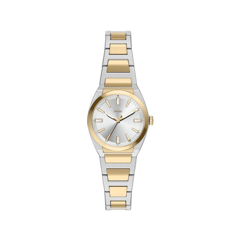 Montre FOSSIL everett femme bracelet acier inoxydable bicolore jaune - vue 1