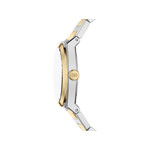 Montre FOSSIL everett femme bracelet acier inoxydable bicolore jaune - vue 2