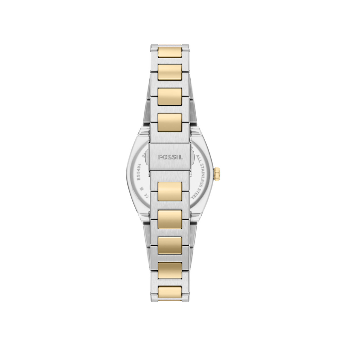 Montre FOSSIL everett femme bracelet acier inoxydable bicolore jaune - vue 3