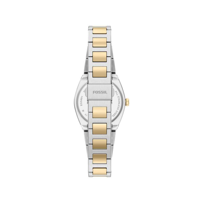 Montre FOSSIL everett femme bracelet acier inoxydable bicolore jaune - vue 3