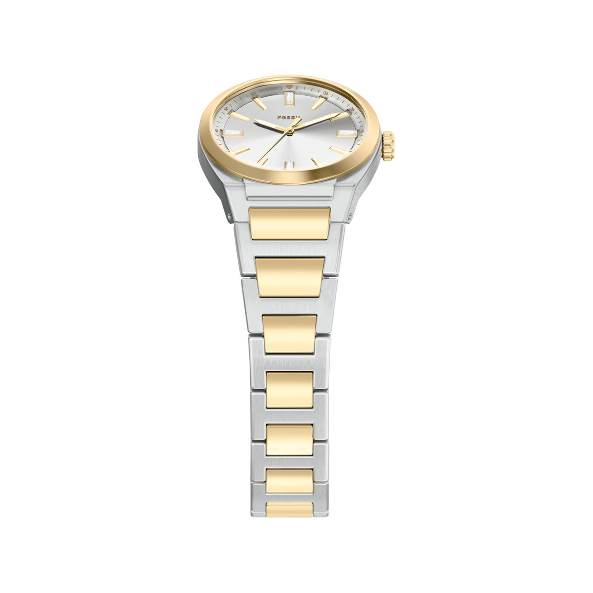 Montre FOSSIL everett femme bracelet acier inoxydable bicolore jaune - vue 4