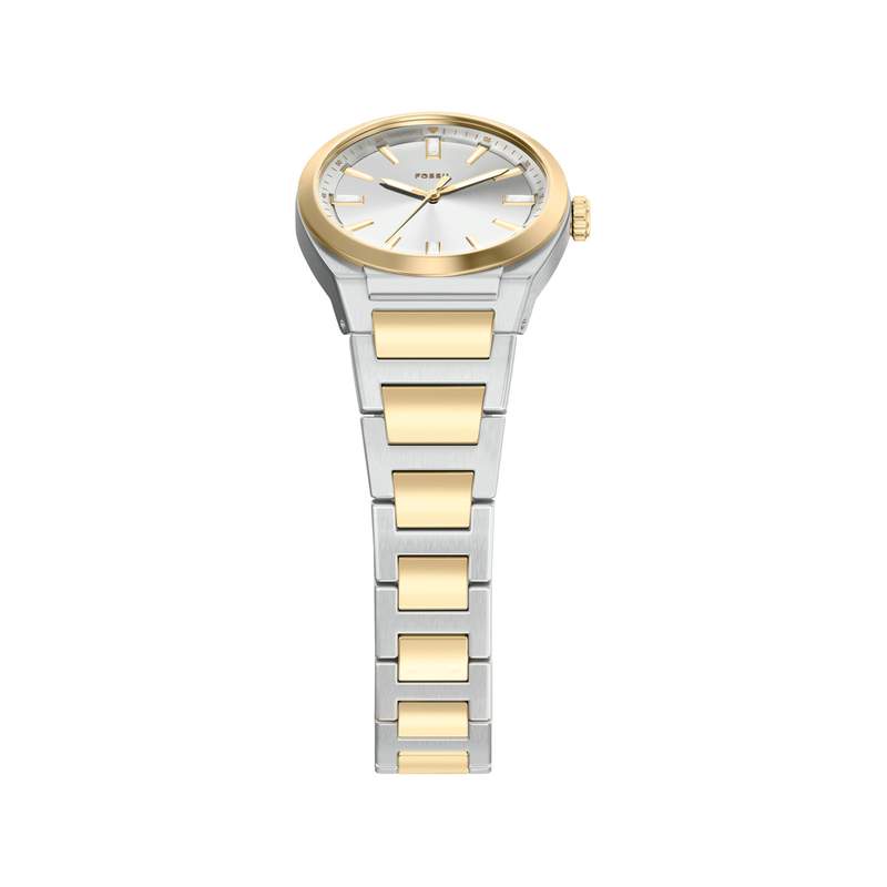 Montre FOSSIL everett femme bracelet acier inoxydable bicolore jaune - vue 4