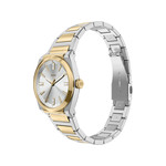 Montre FOSSIL everett femme bracelet acier inoxydable bicolore jaune - vue D5
