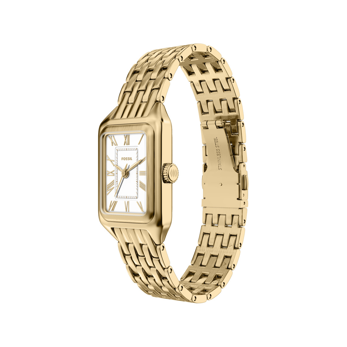 Montre FOSSIL raquel femme bracelet acier inoxydable doré - vue D5