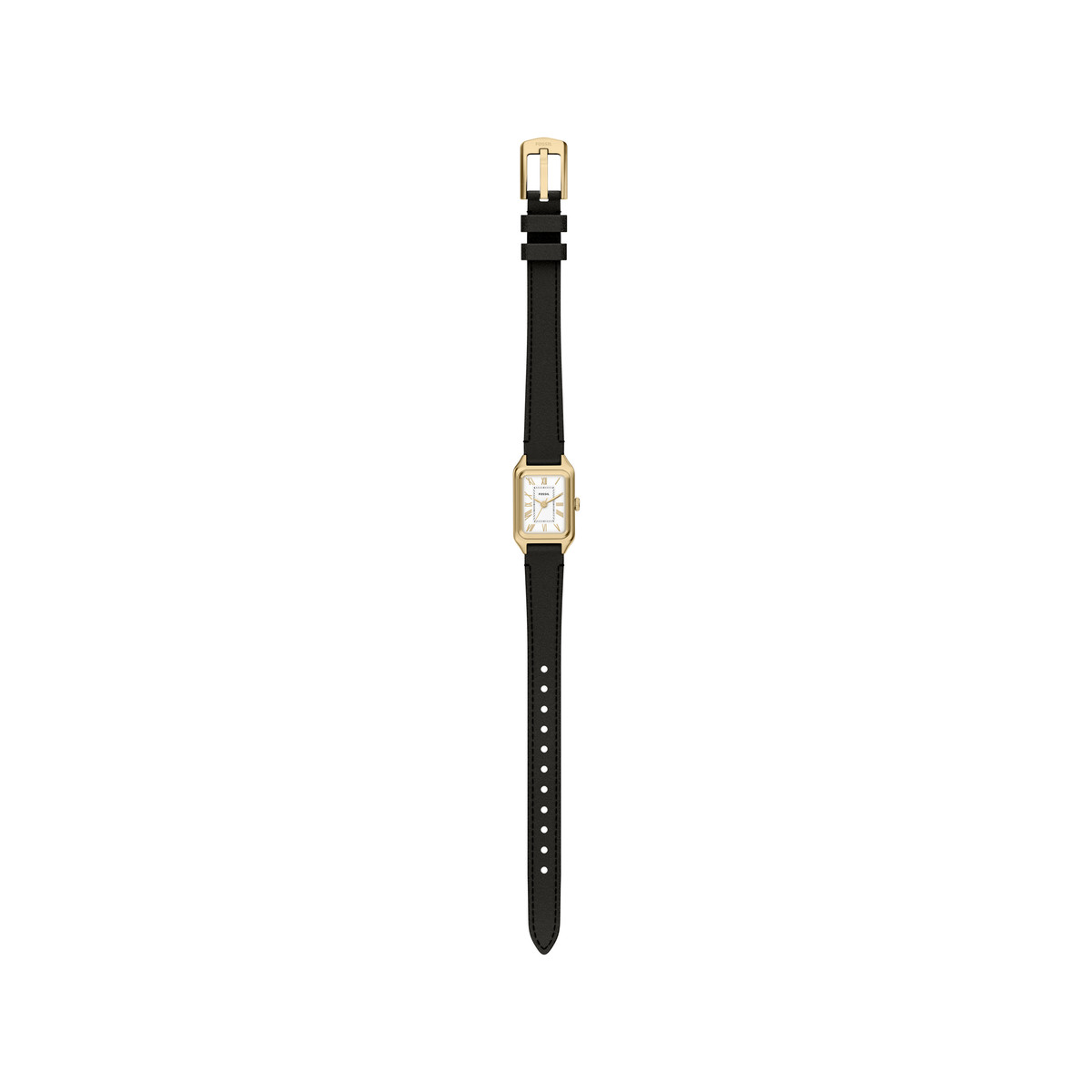 Montre FOSSIL raquel femme bracelet cuir noir - vue D6