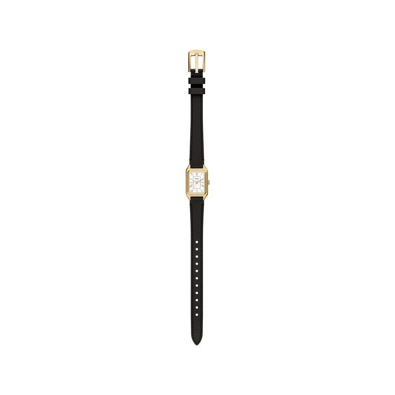 Montre FOSSIL raquel femme bracelet cuir noir - vue D6