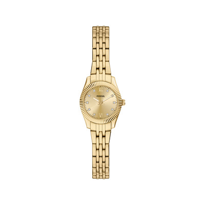 Montre FOSSIL scarlette femme bracelet acier inoxydable doré