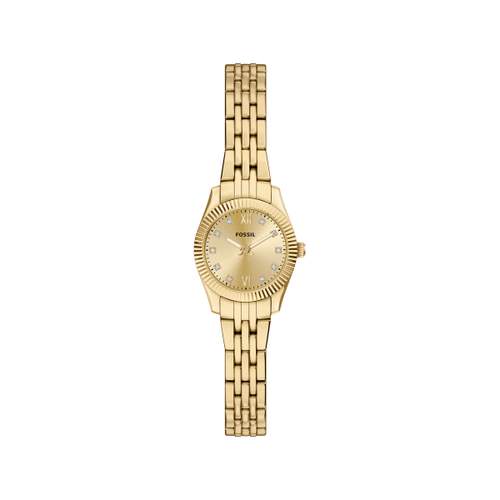 Montre FOSSIL scarlette femme bracelet acier inoxydable doré