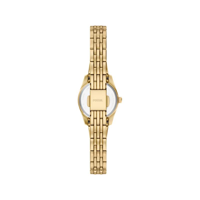Montre FOSSIL scarlette femme bracelet acier inoxydable doré - vue 3