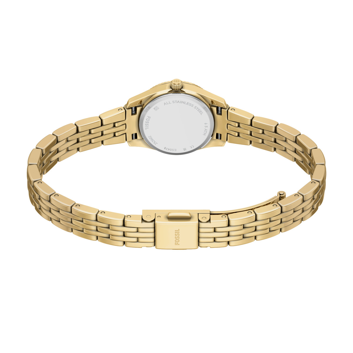 Montre FOSSIL scarlette femme bracelet acier inoxydable doré - vue D3