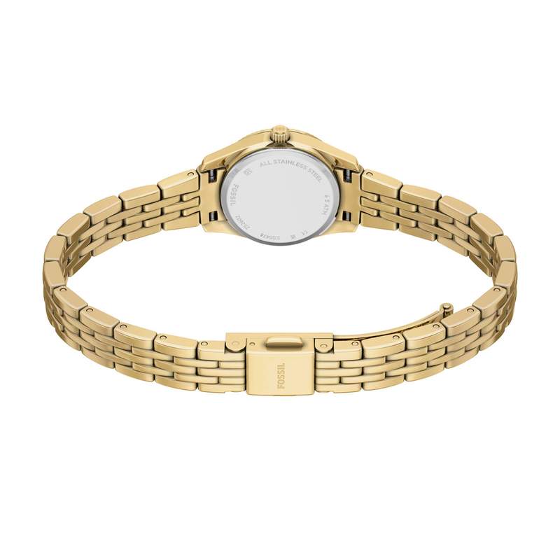 Montre FOSSIL scarlette femme bracelet acier inoxydable doré - vue D3