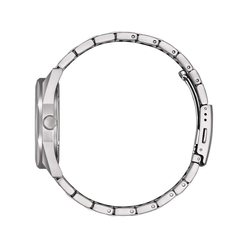 Montre CITIZEN platform mixte solaire bracelet acier inoxydable gris - vue 2