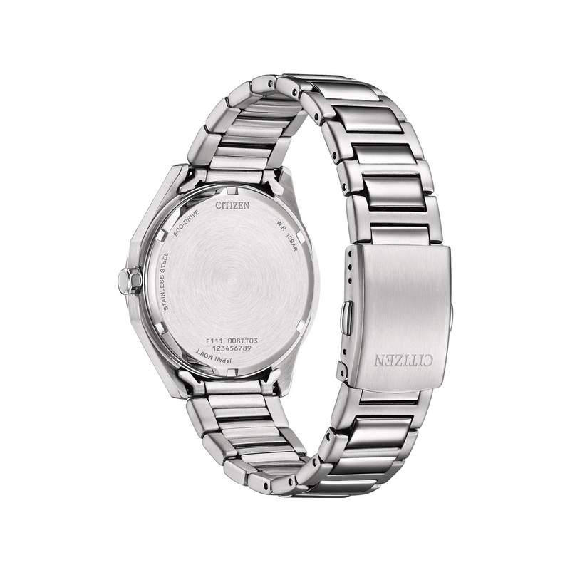 Montre CITIZEN platform mixte solaire bracelet acier inoxydable gris - vue 3
