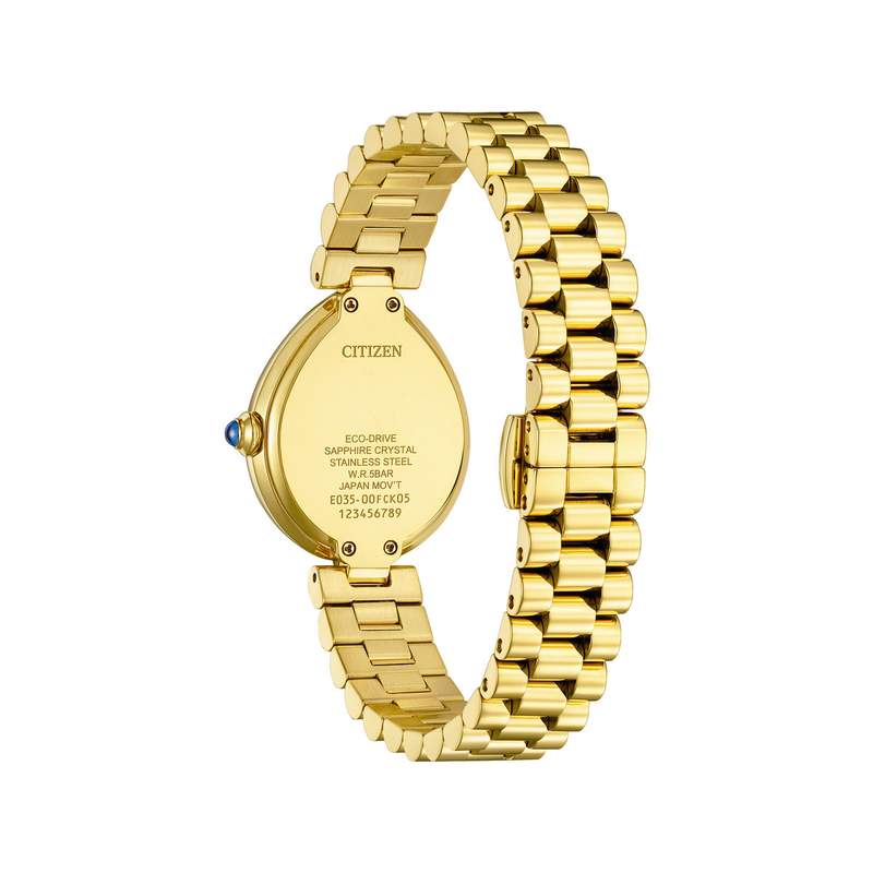 Montre CITIZEN CITIZEN l femme solaire bracelet acier inoxydable doré - vue 3