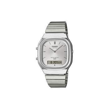 Montre CASIO vintage collection mixte bracelet acier inoxydable gris