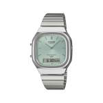 Montre CASIO vintage collection mixte bracelet acier inoxydable gris - vue 1