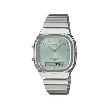 Montre CASIO vintage collection mixte bracelet acier inoxydable gris