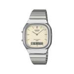 Montre CASIO vintage collection mixte bracelet acier inoxydable gris - vue 1