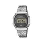 Montre CASIO vintage collection mixte bracelet acier inoxydable gris - vue 1