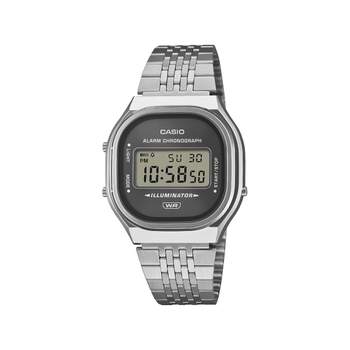 Montre CASIO vintage collection mixte bracelet acier inoxydable gris
