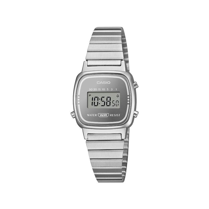 Montre CASIO vintage collection mixte bracelet acier inoxydable noir - vue 1