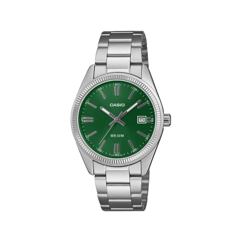 Montre CASIO timeless collection mixte bracelet acier inoxydable gris - vue 1