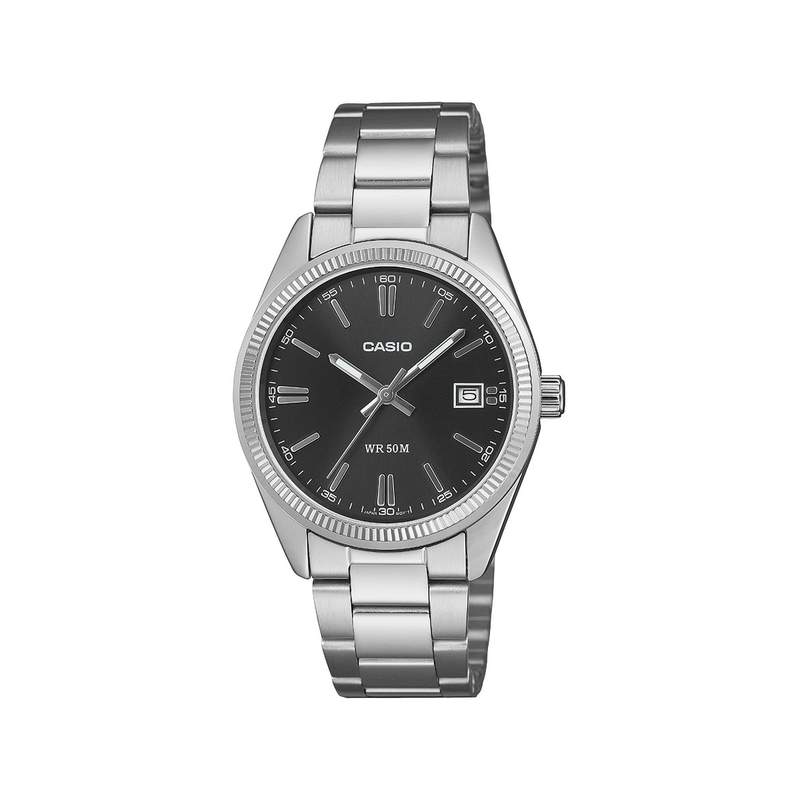 Montre CASIO timeless collection mixte bracelet acier inoxydable gris - vue 1
