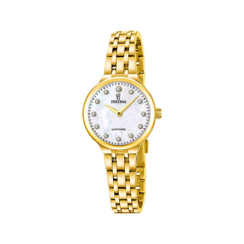 Montre FESTINA femme bracelet acier inoxydable doré - vue 1