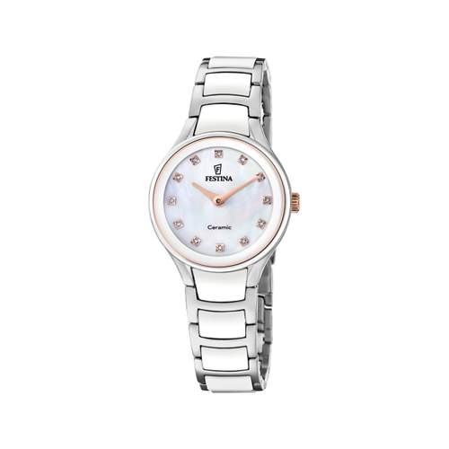 Montre FESTINA femme bracelet ceramique blanc