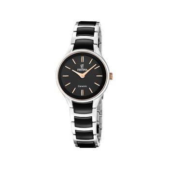 FESTINA women's watch with black ceramic strap