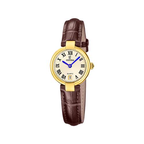 Montre FESTINA femme bracelet cuir marron