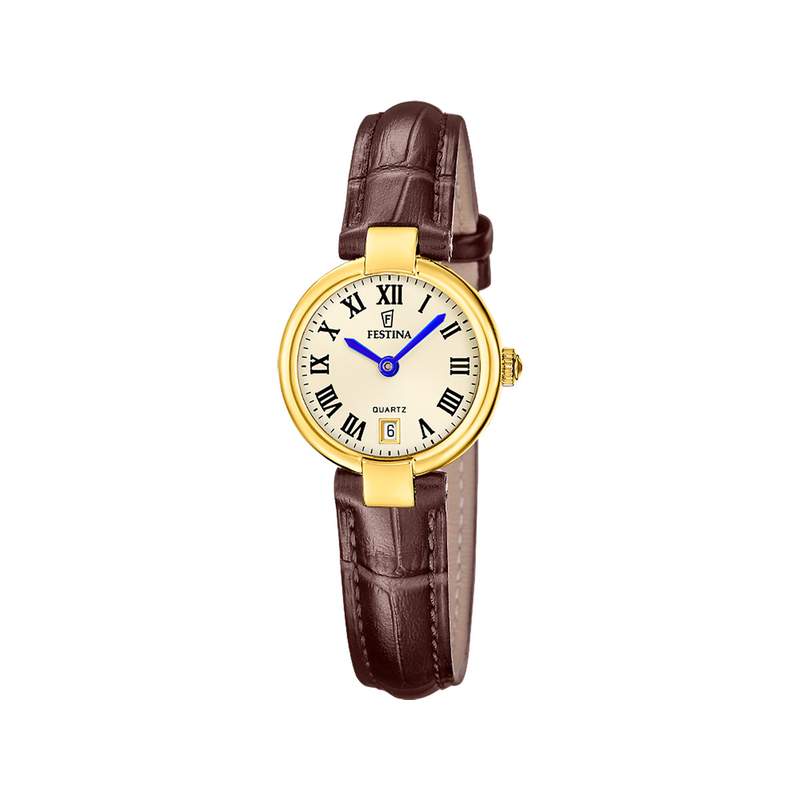 Montre FESTINA femme bracelet cuir marron - vue 1
