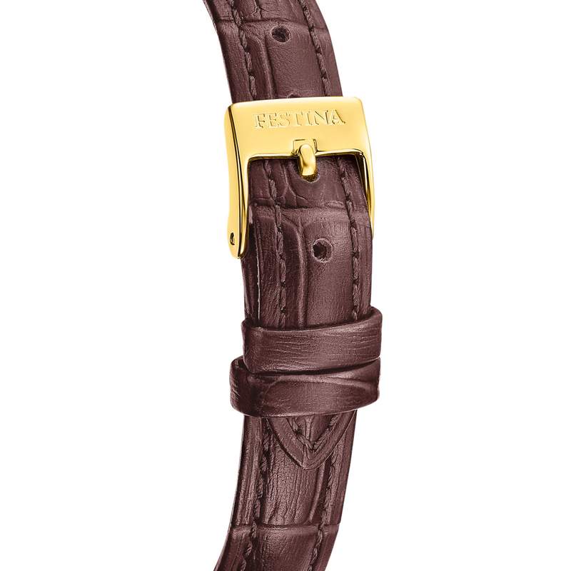Montre FESTINA femme bracelet cuir marron - vue D1