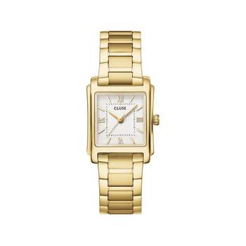 Montre CLUSE anglée femme bracelet acier inoxydable doré