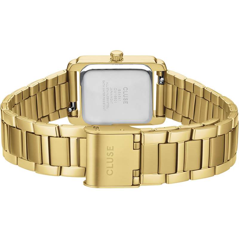 Montre CLUSE anglée femme bracelet acier inoxydable doré - vue 3