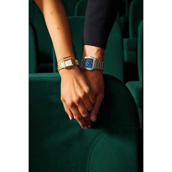 Montre CLUSE anglée femme bracelet acier inoxydable doré