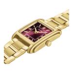 Montre CLUSE anglée femme bracelet acier inoxydable doré - vue 2