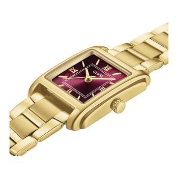 Montre CLUSE anglée femme bracelet acier inoxydable doré
